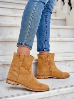 Discount Botki a'la kowbojki na krytym koturnie Patorias Botki Z Grubym Ociepleniem