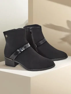 Sale Botki damskie Izzolo Botki Z Delikatnym Ociepleniem|Nowość