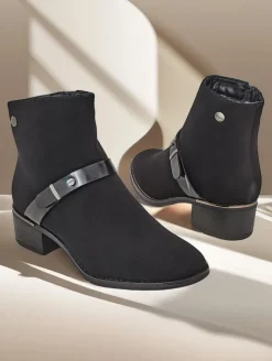 Sale Botki damskie Izzolo Botki Z Delikatnym Ociepleniem|Nowość