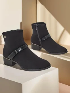 Sale Botki damskie Izzolo Botki Z Delikatnym Ociepleniem|Nowość