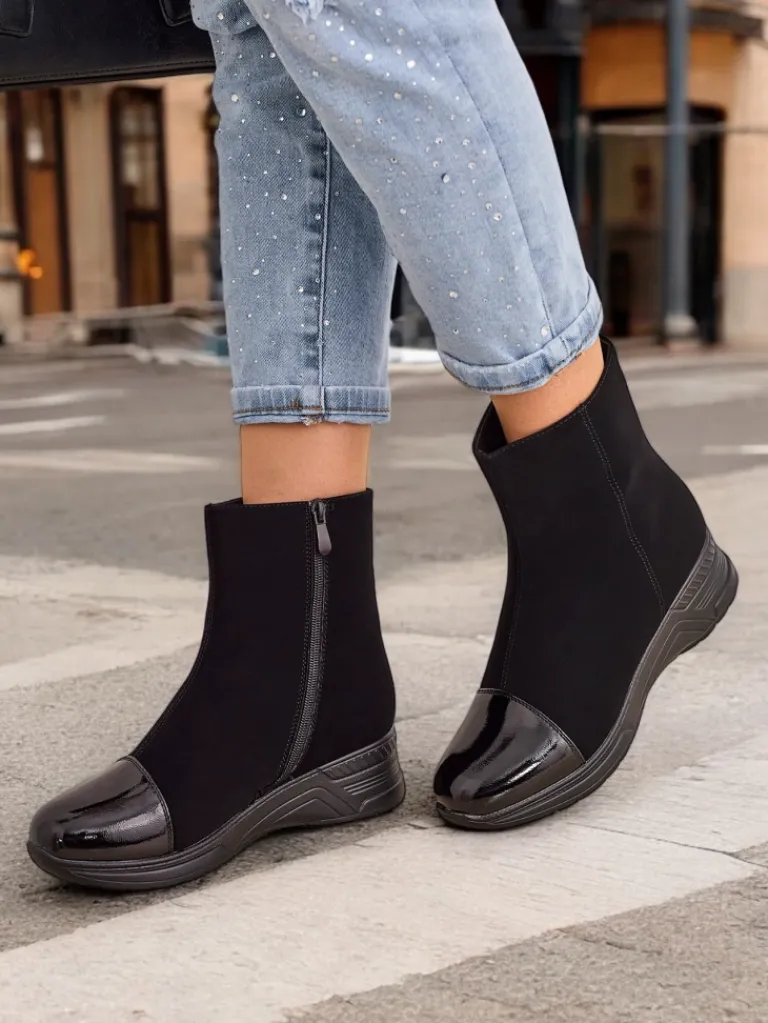 Botki damskie Terioa Botki Z Delikatnym Ociepleniem|Nowość