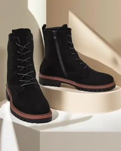 Discount Botki damskie sznurowane Gosop Botki Z Delikatnym Ociepleniem|Botki Sznurowane