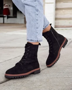 Discount Botki damskie sznurowane Gosop Botki Z Delikatnym Ociepleniem|Botki Sznurowane