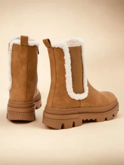 Clearance Botki damskie Ozoo Botki Z Delikatnym Ociepleniem