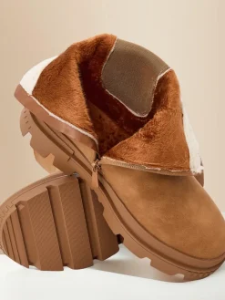 Clearance Botki damskie Ozoo Botki Z Delikatnym Ociepleniem