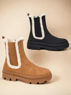 Clearance Botki damskie Ozoo Botki Z Delikatnym Ociepleniem