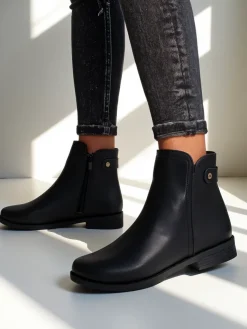 Outlet Botki damskie Eweoz Botki Z Delikatnym Ociepleniem|Botki Na Słupku