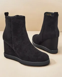 Online Botki damskie na koturnie Sierra Botki Z Delikatnym Ociepleniem|Botki Na Koturnie