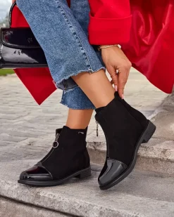 Online Botki damskie Foflo Botki Na Płaskim Obcasie