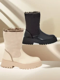 Outlet Botki damskie Zolie Botki Z Delikatnym Ociepleniem