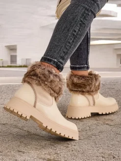 Outlet Botki damskie Zolie Botki Z Delikatnym Ociepleniem