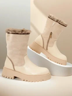 Outlet Botki damskie Zolie Botki Z Delikatnym Ociepleniem