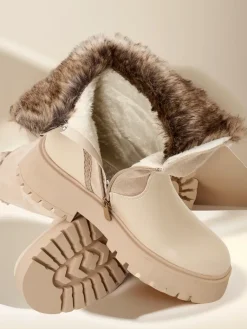 Outlet Botki damskie Zolie Botki Z Delikatnym Ociepleniem