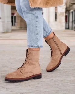 Online Botki damskie sznurowane Gosop Botki Z Delikatnym Ociepleniem|Botki Sznurowane