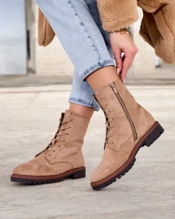 Online Botki damskie sznurowane Gosop Botki Z Delikatnym Ociepleniem|Botki Sznurowane