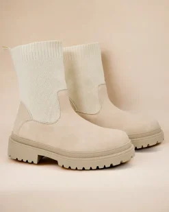 Outlet Botki damskie wsuwane Dorino Botki Z Delikatnym Ociepleniem|Nowość