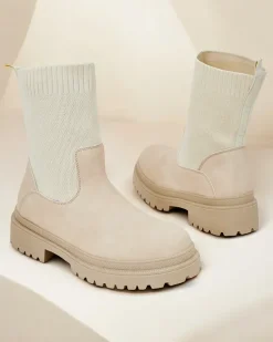 Outlet Botki damskie wsuwane Dorino Botki Z Delikatnym Ociepleniem|Nowość