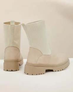 Outlet Botki damskie wsuwane Dorino Botki Z Delikatnym Ociepleniem|Nowość