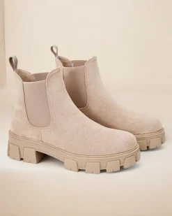 Botki damskie Solleh Botki Bez Ocieplenia|Botki Na Płaskim Obcasie