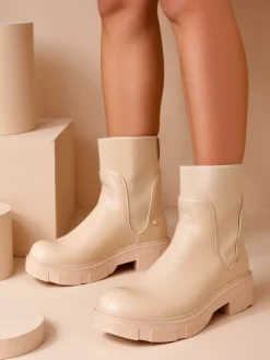 Best Botki damskie Esior Botki Z Delikatnym Ociepleniem|Botki Na Słupku