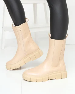 Discount Botki damskie na platformie w kolorze m Couell Botki Z Delikatnym Ociepleniem|Botki Na Platformie