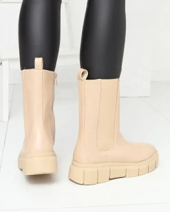 Discount Botki damskie na platformie w kolorze m Couell Botki Z Delikatnym Ociepleniem|Botki Na Platformie