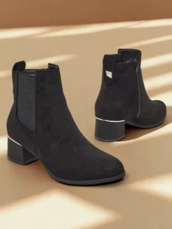 Sale Botki damskie Lepito Botki Z Delikatnym Ociepleniem|Botki Na Słupku