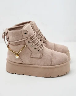 Hot Botki damskie sznurowane Woruces Śniegowce|Botki Z Delikatnym Ociepleniem