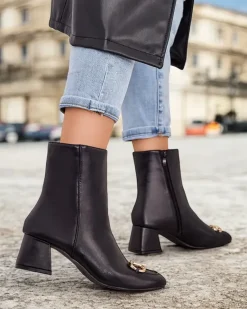 Sale Botki damskie na słupku Rozuli Botki Na Słupku|Nowość