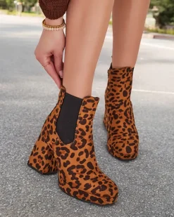 Clearance Botki damskie na słupku Tonia Botki Bez Ocieplenia|Botki Na Słupku