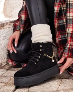 Online Botki damskie sznurowane Woruces Śniegowce|Botki Z Delikatnym Ociepleniem