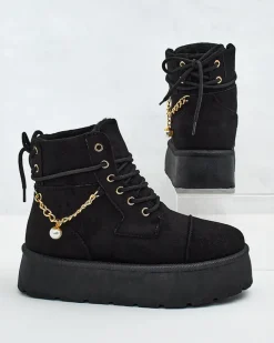 Online Botki damskie sznurowane Woruces Śniegowce|Botki Z Delikatnym Ociepleniem