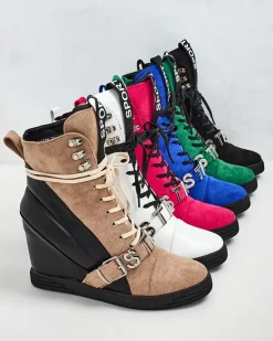 Online botki na koturnie damskie Ronii Botki Bez Ocieplenia|Botki Na Koturnie