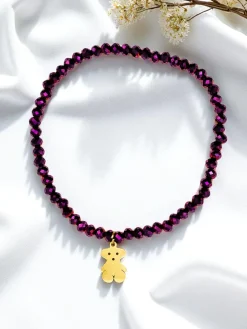 Online Bransoletka damska z zawieszką misia Damskie Biżuteria