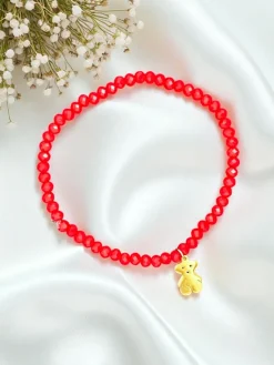 Best Bransoletka damska z zawieszką misia Damskie Biżuteria