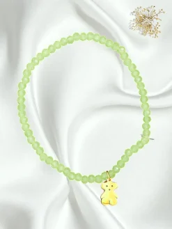 Bransoletka damska z zawieszką misia Damskie Biżuteria