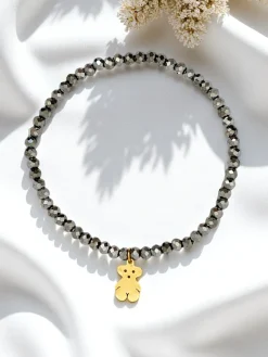 New Bransoletka damska z zawieszką misia Damskie Biżuteria