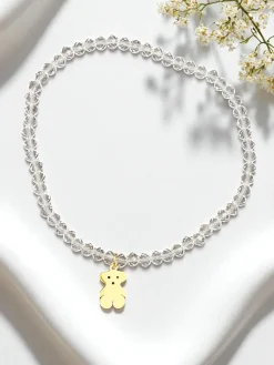 Best Bransoletka damska z zawieszką misia Damskie Biżuteria