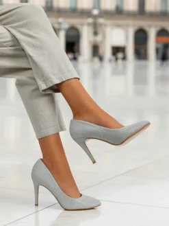 Outlet Brokatowe damskie czółenka na szpilce Enen Szpilki|Klasyczne