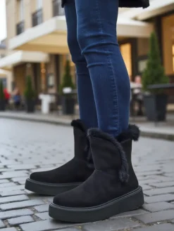 Hot Buty a'la śniegowce damskie Cozio Śniegowce|Botki Na Platformie