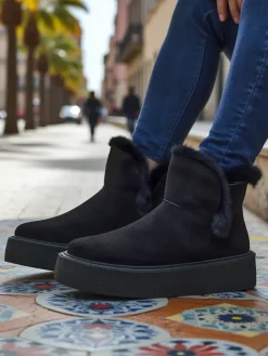 Hot Buty a'la śniegowce damskie Cozio Śniegowce|Botki Na Platformie