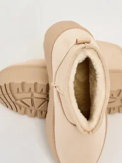 Discount Buty a'la śniegowce damskie na platformie Dagodo Śniegowce|Botki Z Delikatnym Ociepleniem