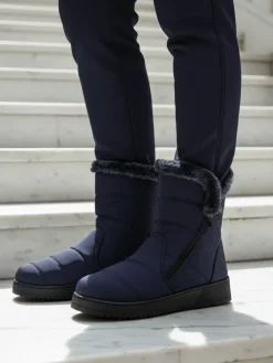 Clearance Buty a'la śniegowce damskie Baccinis Śniegowce|Botki Z Delikatnym Ociepleniem