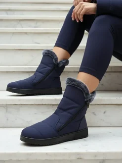 Clearance Buty a'la śniegowce damskie Baccinis Śniegowce|Botki Z Delikatnym Ociepleniem