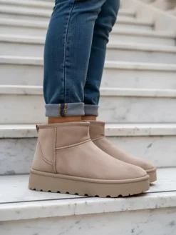 Online Buty a'la śniegowce damskie na platformie Dagodo Śniegowce|Botki Z Delikatnym Ociepleniem