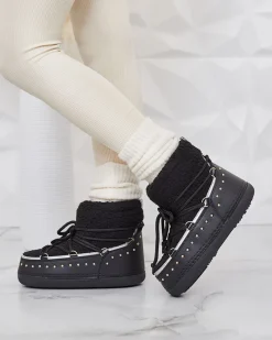 Discount Buty śniegowce damskie Vimelud Śniegowce|Botki Z Delikatnym Ociepleniem