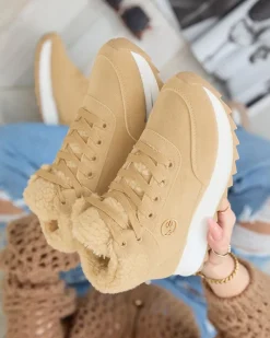 Clearance Buty sportowe damskie z ociepleniem w kolorze jasnom Cerrto Damskie Ocieplane|Sneakersy