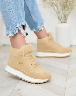 Clearance Buty sportowe damskie z ociepleniem w kolorze jasnom Cerrto Damskie Ocieplane|Sneakersy