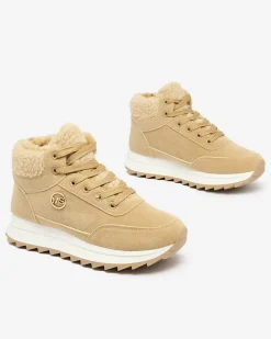 Clearance Buty sportowe damskie z ociepleniem w kolorze jasnom Cerrto Damskie Ocieplane|Sneakersy