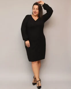 Online Błyszcząca sukienka damska przed kolano w kolorze m PLUS SIZE Sukienki Krótkie|Plus Size